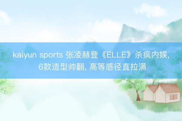 kaiyun sports 张凌赫登《ELLE》杀疯内娱, 6款造型帅翻, 高等感径直拉满