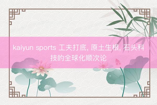 kaiyun sports 工夫打底, 原土生根, 石头科技的全球化顺次论
